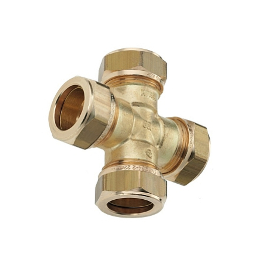COUPLER CROSS COMPRESSION FITTING FOR COPPER