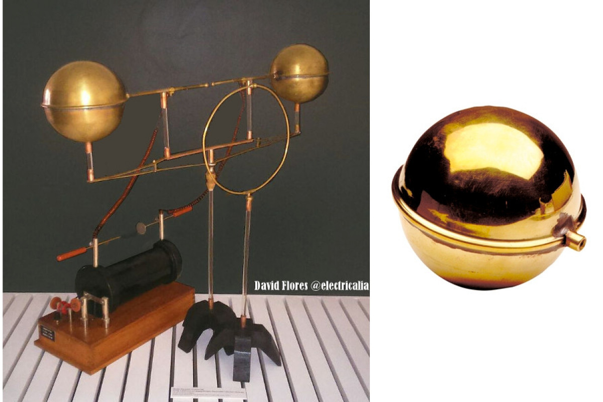 Hertz’s apparatus with brass floats by rmmcia