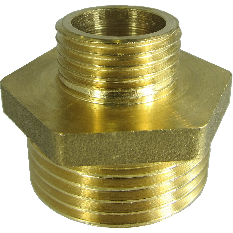 BRASS REDUCING HEXAGON NIPPLE M-M