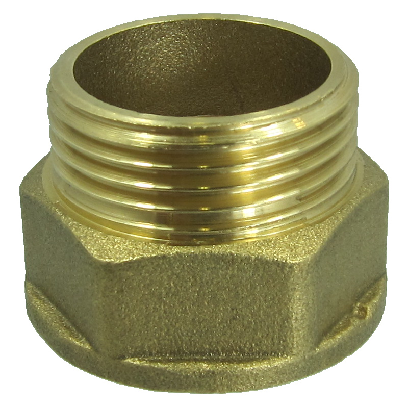 HEXAGONAL BRASS UNION M-F