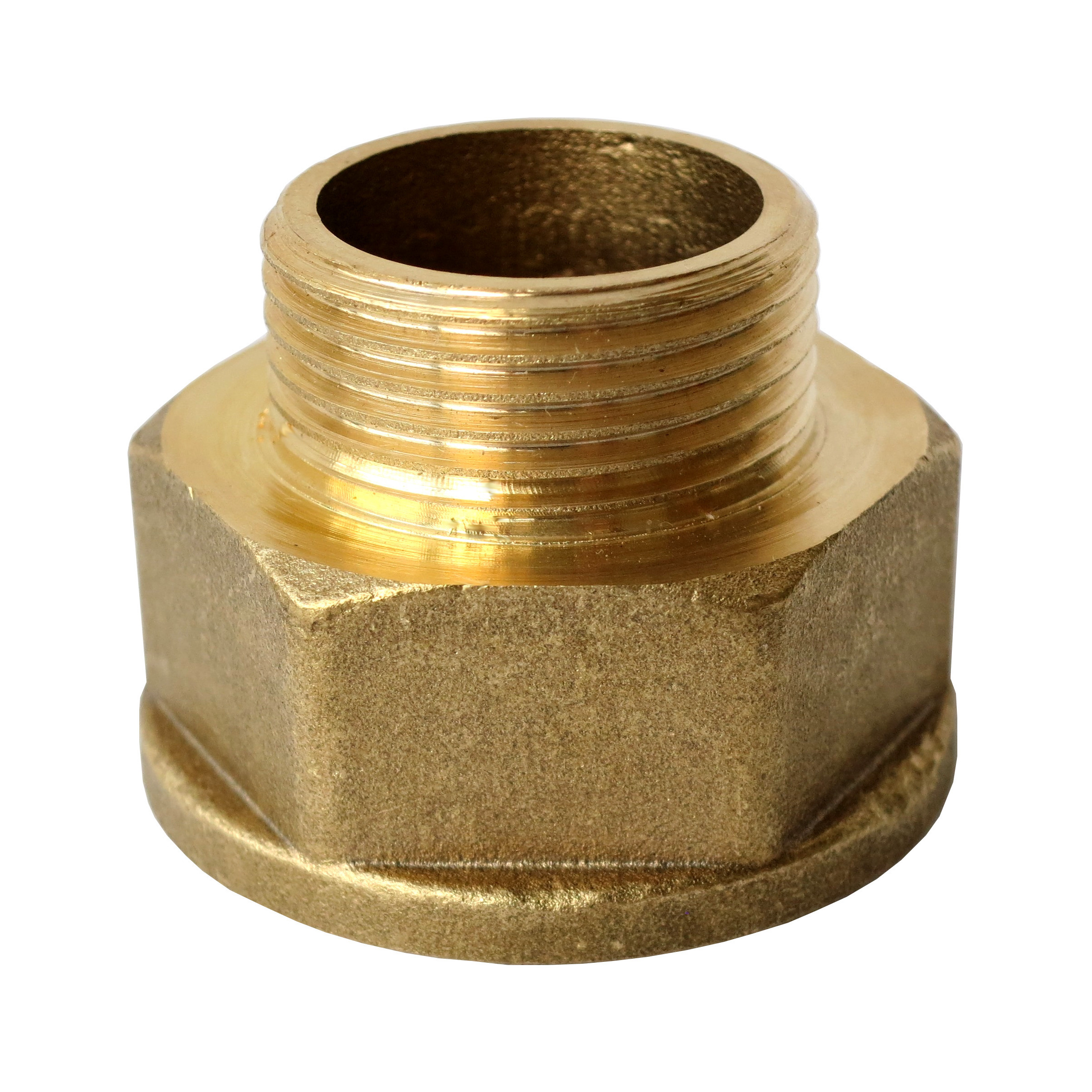 BRASS REDUCING HEXAGON UNION M-F