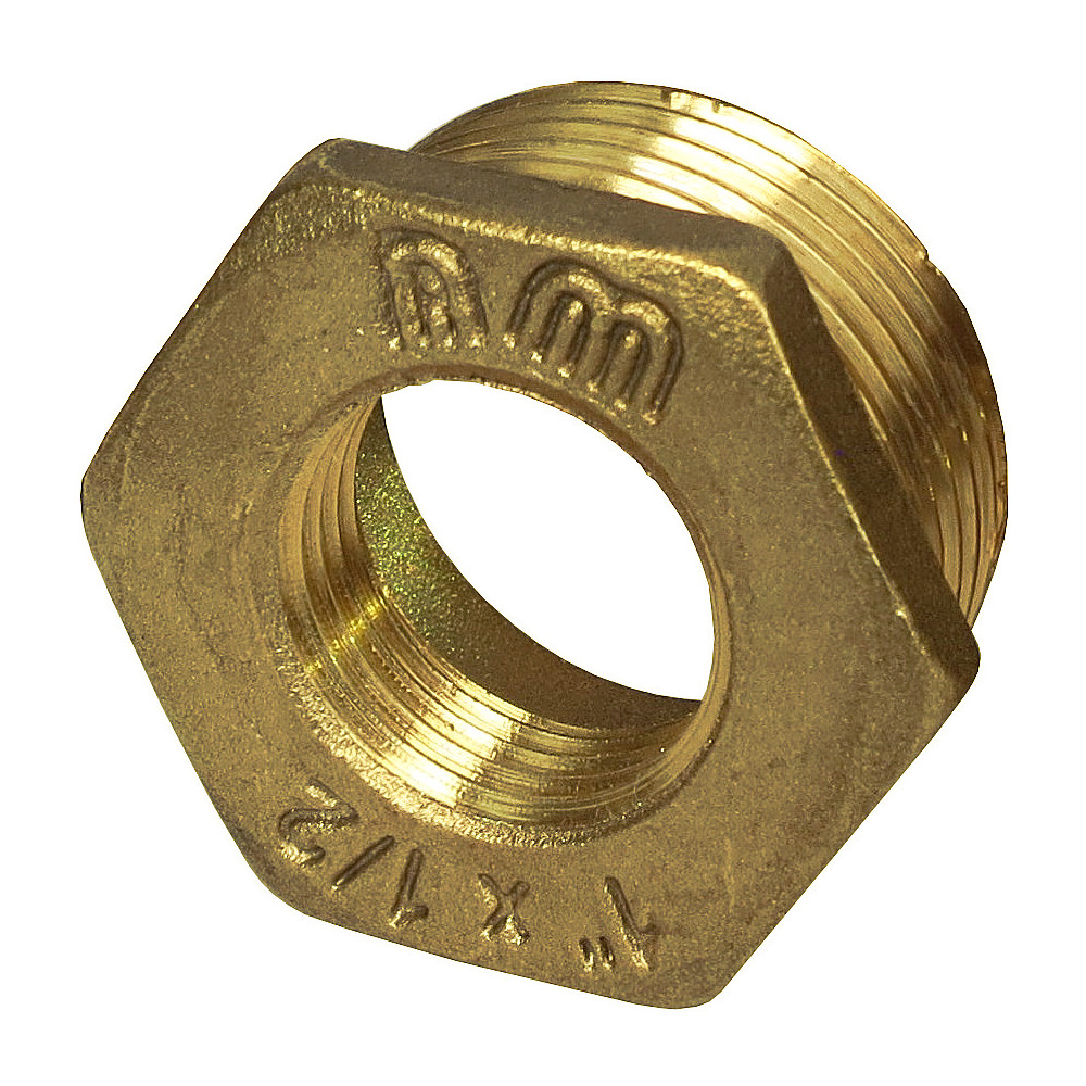 BRASS HEXAGONAL REDUCING BUSH M-F