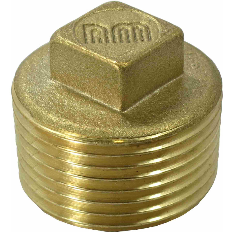 BRASS SQUARE HEAD PLUG BSPT