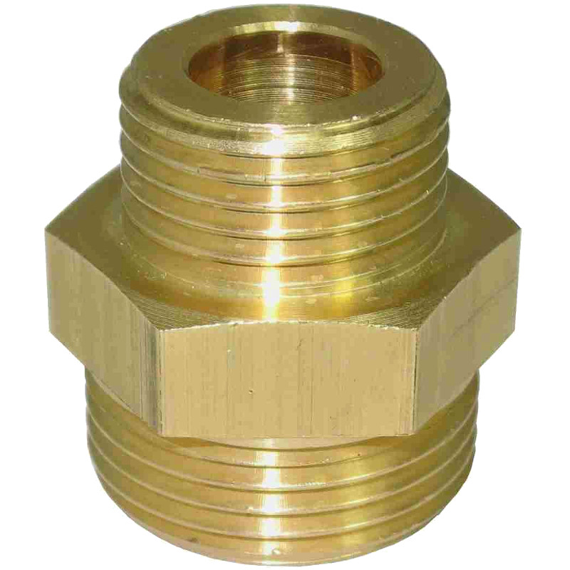 BRASS REDUCING HEXAGON NIPPLE M-M CSST