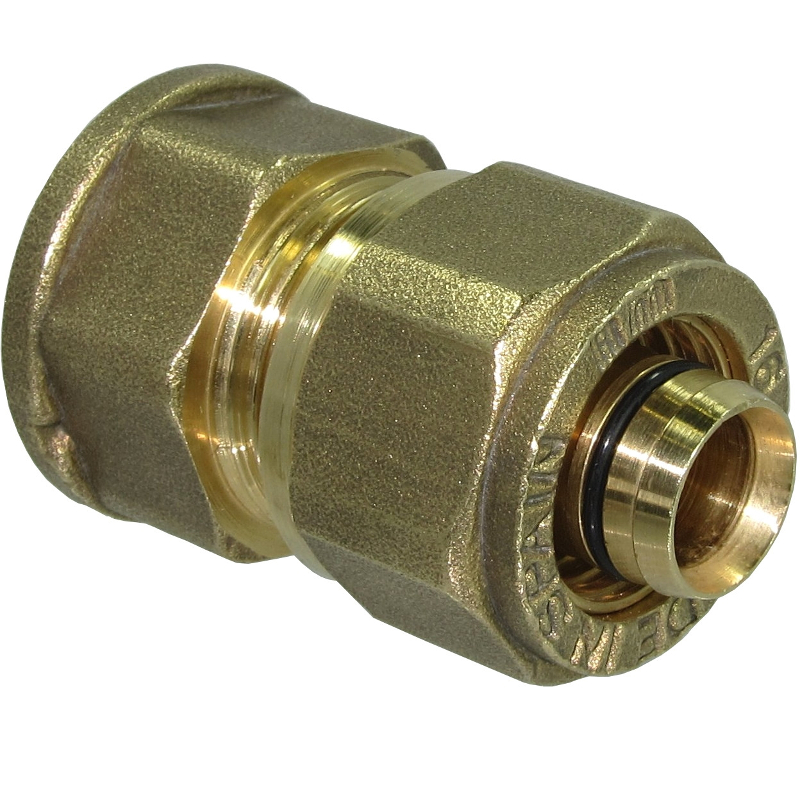 STRAIGHT FEMALE COUPLER FITTING FOR PEX