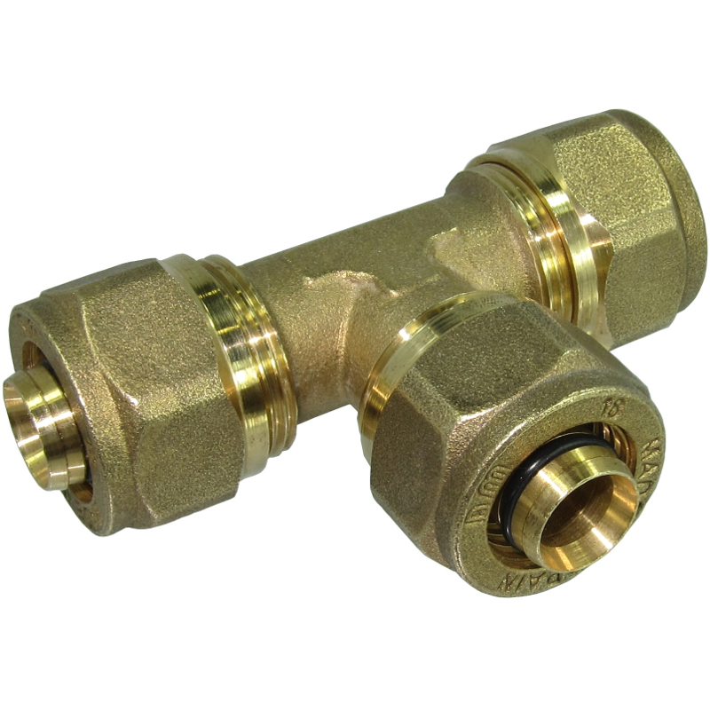EQUAL TEE COUPLER FITTING FOR PEX