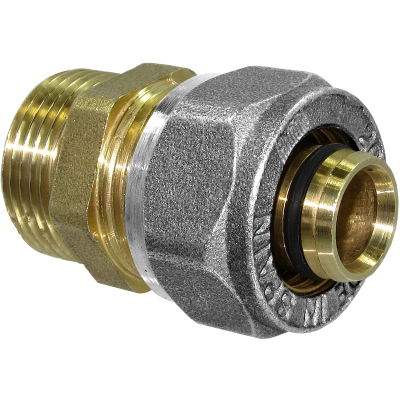 STRAIGHT MALE COUPLER FITTING FOR MULTILAYER