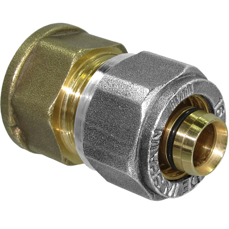 STRAIGHT FEMALE COUPLER FITTING FOR MULTILAYER