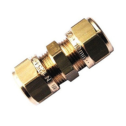 STRAIGHT COUPLER COMPRESSION FITTING FOR COPPER