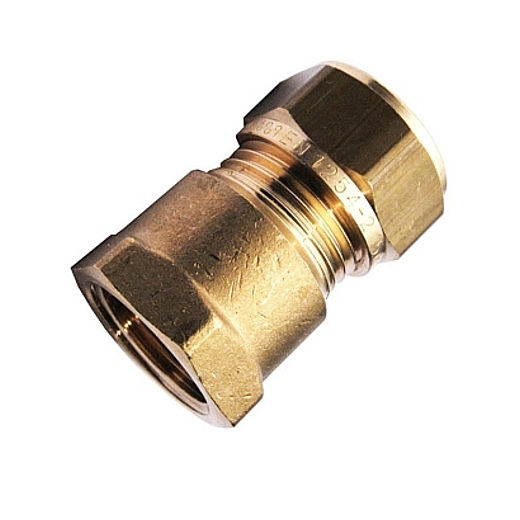 STRAIGHT FEMALE COUPLER COMPRESSION FITTING FOR COPPER