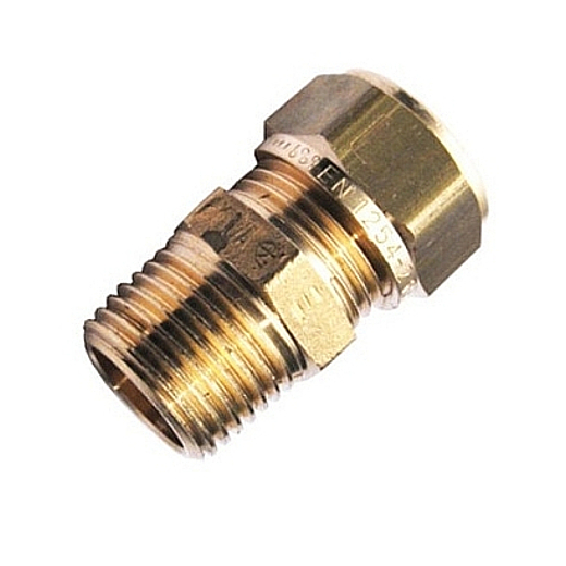 STRAIGHT MALE COUPLER COMPRESSION FITTING FOR COPPER
