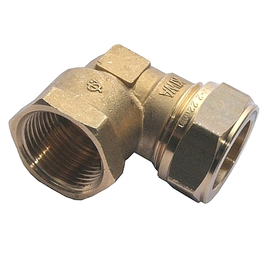 FEMALE ELBOW COMPRESSION FITTING FOR COPPER