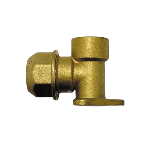 25mm x 3/4" MDPE Wall Plate Elbow Outside Tap Fitting Threaded Connector Bend 