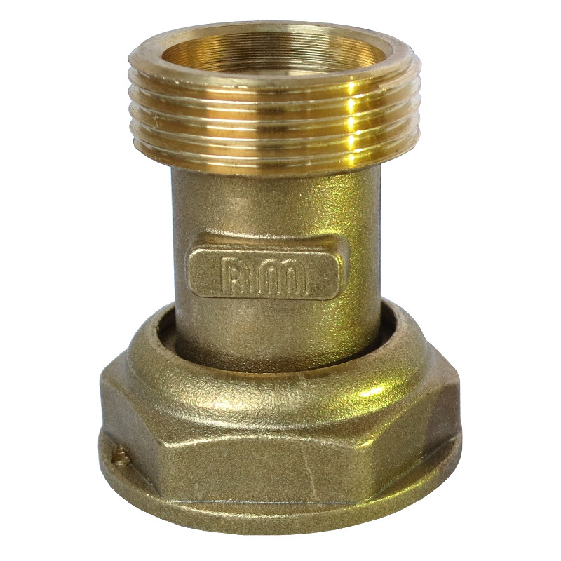 STRAIGHT BRASS CONNECTOR FOR GAS METER