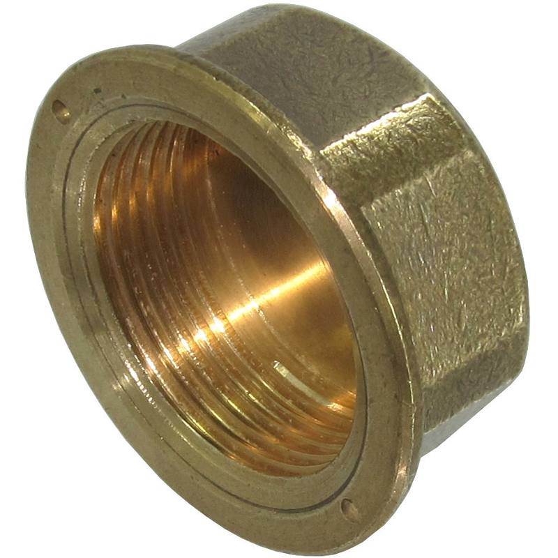 BRASS BLANKING CAP WITH LOCKING HOLE