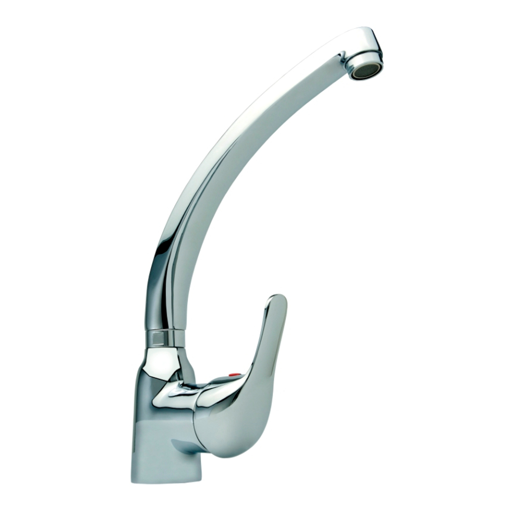 LEVER HANDLE VERTICAL SINK MIXER TAP SQUARE SPOUT DANUBIO