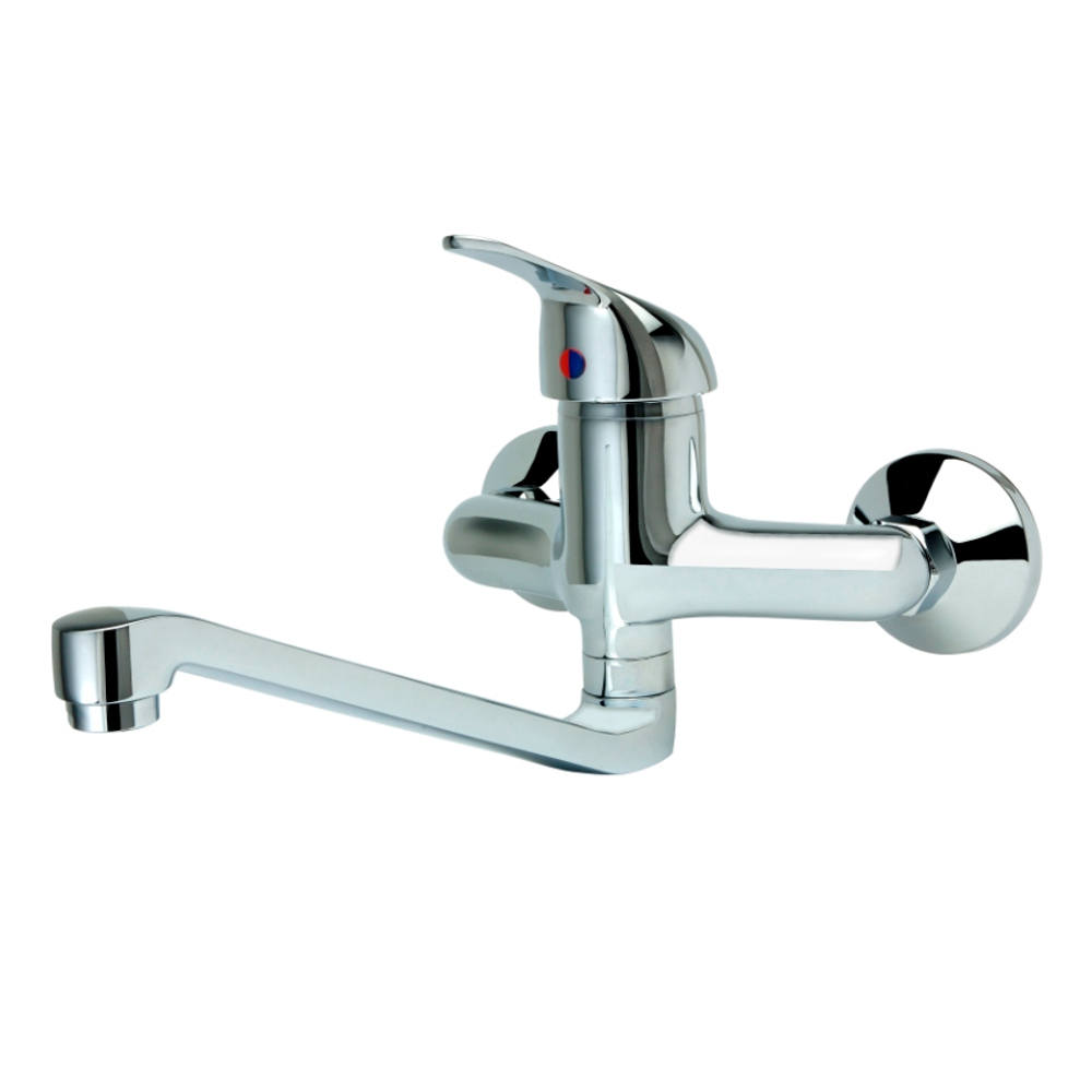 LEVER HANDLE HORIZONTAL SINK MIXER TAP LOW SPOUT DANUBIO