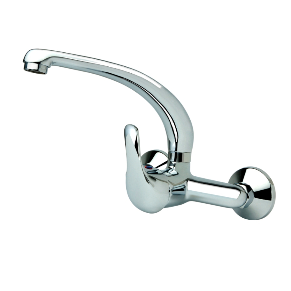 LEVER HANDLE HORIZONTAL SINK MIXER TAP HIGH SPOUT DANUBIO