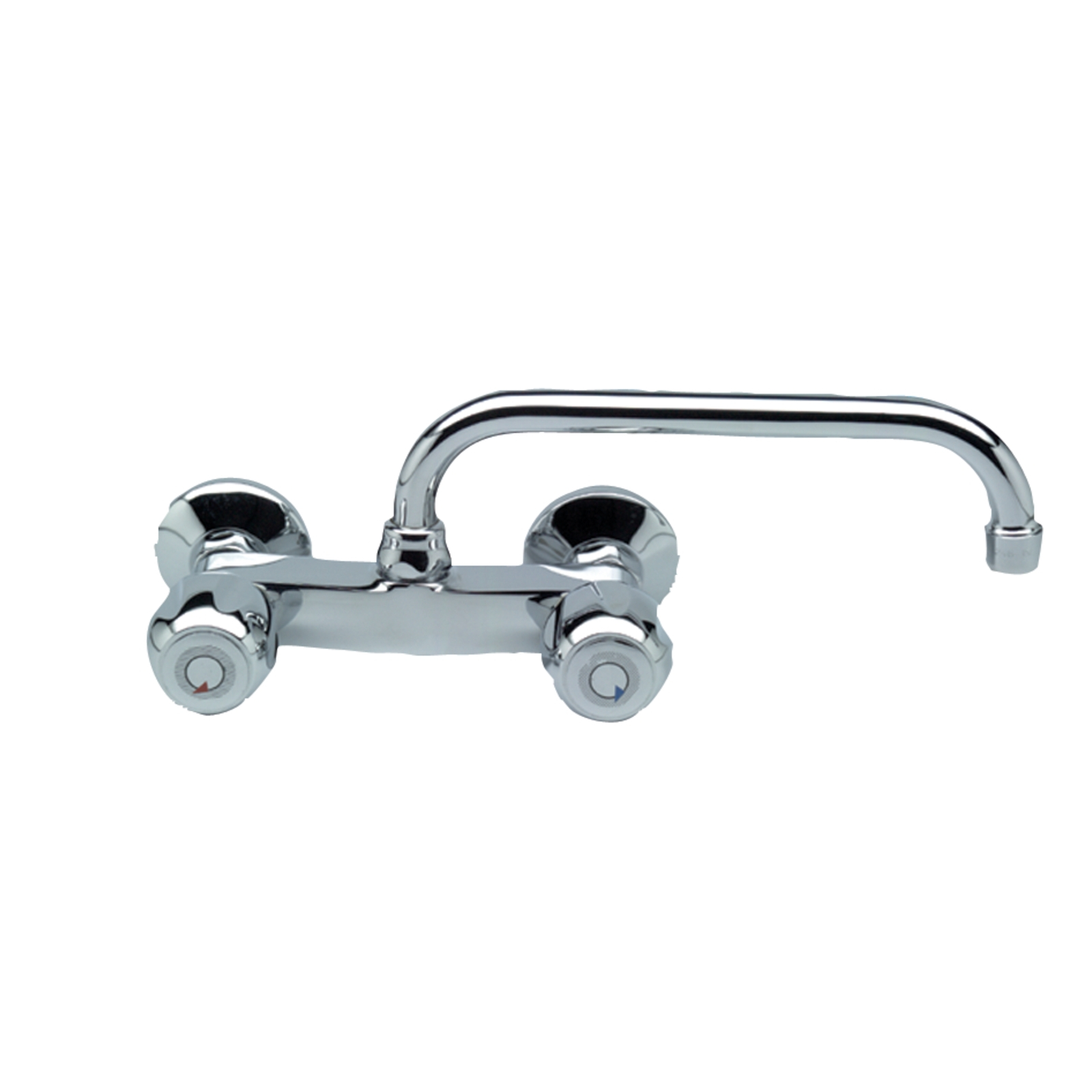 WALL SINK MIXER WITH OVER SWIVEL SPOUT